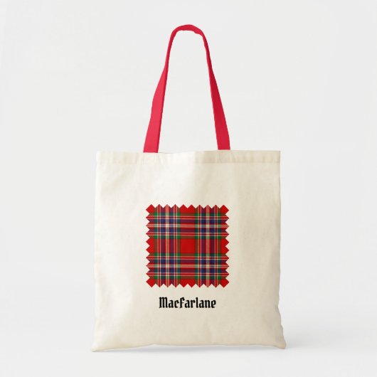 Clan MacFarlane Red Tartan Tote Bag (Voorkant)