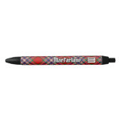 Clan MacFarlane Red Tartan Zwarte Inkt Pen (Voorkant)