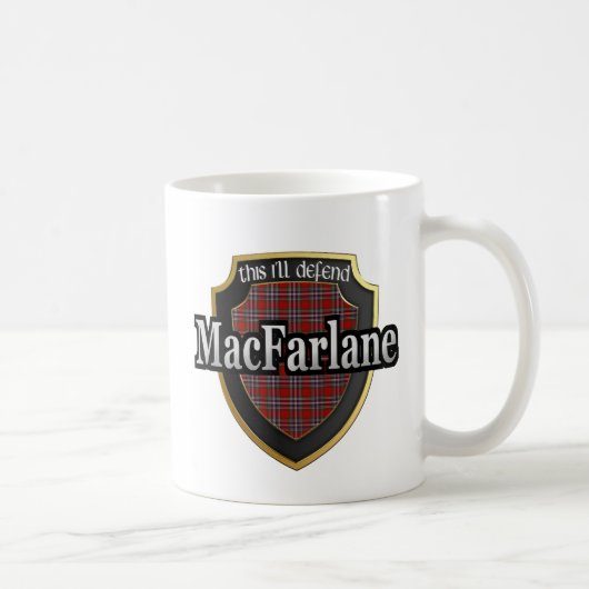 Clan MacFarlane Schotse dynastie Tartan Mokken Cup (Rechts)