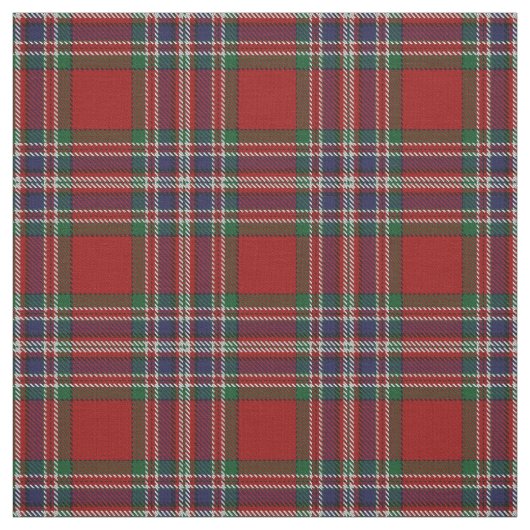 Clan MacFarlane Scottish Tartan Plays Fabric Stof (Swatch)