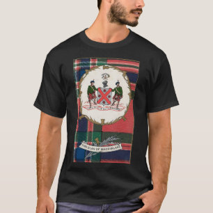 Clan MacFarlane Tartan Crest Badge T-shirt