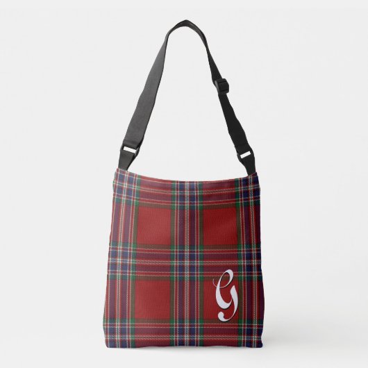 Clan MacFarlane Tartan Geheel Monogrammed Body Bag Crossbody Tas (Voorkant)