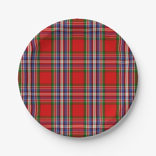 Clan MacFarlane Tartan Papieren Bordje (Voorkant)