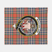 Clan MacFarlane Tartan Pset Fleece Deken (Voorkant (Horizontaal))