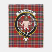 Clan MacFarlane Tartan Pset Fleece Deken (Voorkant)