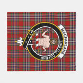 Clan MacFarlane Tartan Pset Fleece Deken (Voorkant (Horizontaal))