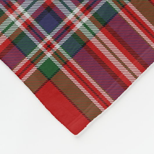 Clan MacFarlane Tartan Pset Fleece Deken (Hoek)