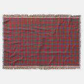 Clan MacFarlane Tartan Rood en Blauw Schots Plaid Deken (Voorkant)