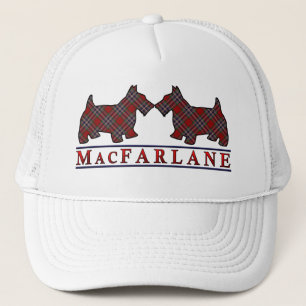 Clan MacFarlane Tartan Scottie Dogs Trucker Pet