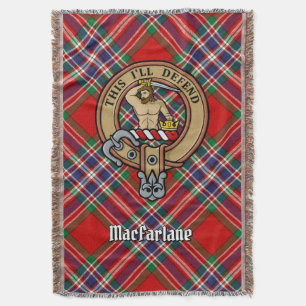 Clan MacFarlane Wapen over Tartan Deken