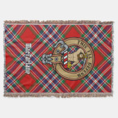 Clan MacFarlane Wapen over Tartan Deken (Voorkant)