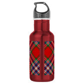 Clan MacFarlane Wapen over Tartan Waterfles (Achterkant)