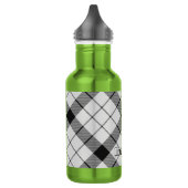 Clan MacFarlane Zwart en Wit Tartan Waterfles (Links)