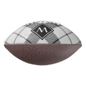 Clan MacFarlane Zwart-wit Tartan American Football (Gedraaid 90)
