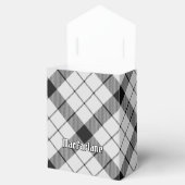 Clan MacFarlane Zwart-wit Tartan Bedankdoosjes (Geopend)