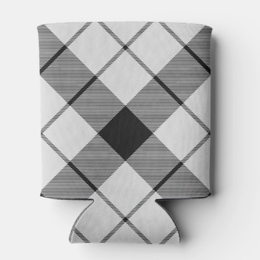 Clan MacFarlane Zwart-wit Tartan Blikjeskoeler (Achterkant)