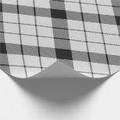 Clan MacFarlane Zwart-wit Tartan Cadeaupapier (Hoek)