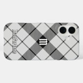 Clan MacFarlane Zwart-wit Tartan Case-Mate iPhone Case (Achterkant (horizontaal))