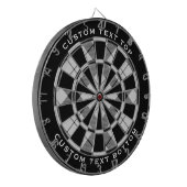 Clan MacFarlane Zwart-wit Tartan Dartbord (Voorkant Links)