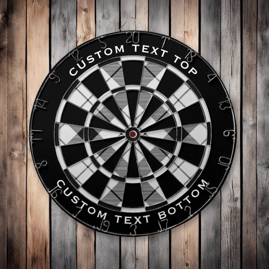 Clan MacFarlane Zwart-wit Tartan Dartbord