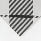 Clan MacFarlane Zwart-wit Tartan Fleece Deken (Hoek)