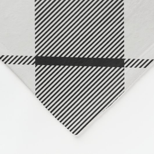 Clan MacFarlane Zwart-wit Tartan Fleece Deken (Hoek)