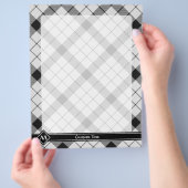 Clan MacFarlane Zwart-wit Tartan Flyer (Hand)