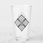 Clan MacFarlane Zwart-wit Tartan Glas (Voorkant)