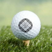 Clan MacFarlane Zwart-wit Tartan Golfballen (Insitu Shirt)
