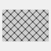 Clan MacFarlane Zwart-wit Tartan Inpakpapier Vel (Voorkant 3)