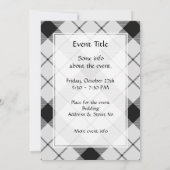 Clan MacFarlane Zwart-wit Tartan Kaart (Achterkant)