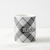 Clan MacFarlane Zwart-wit Tartan Koffiemok (Center)