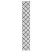 Clan MacFarlane Zwart-wit Tartan Lange Tafelloper (Voorkant)