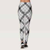 Clan MacFarlane Zwart-wit Tartan Leggings (Achterkant)