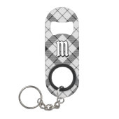 Clan MacFarlane Zwart-wit Tartan Mini Flessenopener (Voorkant)