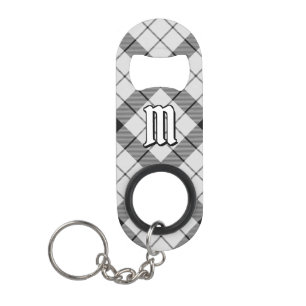 Clan MacFarlane Zwart-wit Tartan Mini Flessenopener