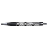 Clan MacFarlane Zwart-wit Tartan Pen (Achterkant)