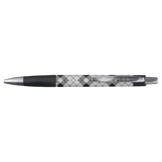 Clan MacFarlane Zwart-wit Tartan Pen (Achterkant)