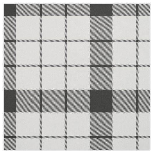 Clan MacFarlane Zwart-wit Tartan Stof (Swatch)