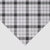 Clan MacFarlane Zwart-wit Tartan Tissuepapier (Detail)