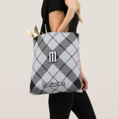 Clan MacFarlane Zwart-wit Tartan Tote Bag (Dichtbij)