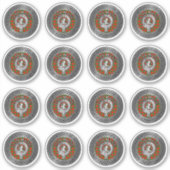 Clan MacFie Crest & Tartan Knot Sticker (Voorkant)