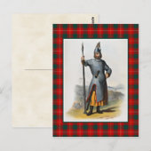 Clan MacFie Illustratie Tartan Lijst Briefkaart (Voorkant / Achterkant)