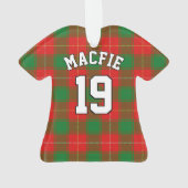Clan MacFie Tartan KerstJersey Ornament (achterkant)