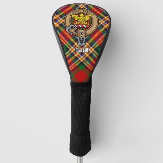 Clan MacGill Crest over Red Golf Head Hoesje Golfheadcover (Voorkant)