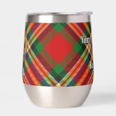 Clan MacGill Crest over Tartan (Links)