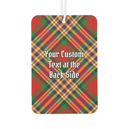 Clan MacGill Crest over Tartan Air Freshener Luchtverfrisser (Achterkant)