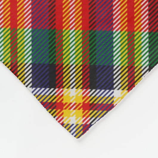 Clan MacGill Crest over Tartan Fleece Deken (Hoek)