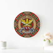 Clan MacGill Crest over Tartan Grote Klok (Huis)