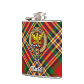 Clan MacGill Crest over Tartan Heupfles (Links)